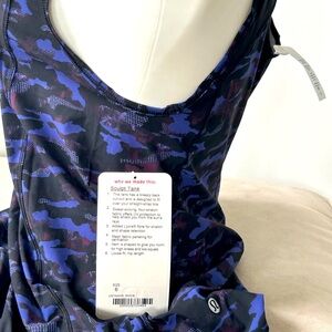 Lululemon Sculpt Tank II Splatter White Black / Black